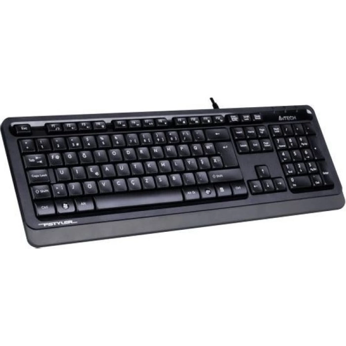 A4 TECH FK10, Gri, FSTYLER, USB Kablolu,  Türkçe F, Multimedya KLAVYE