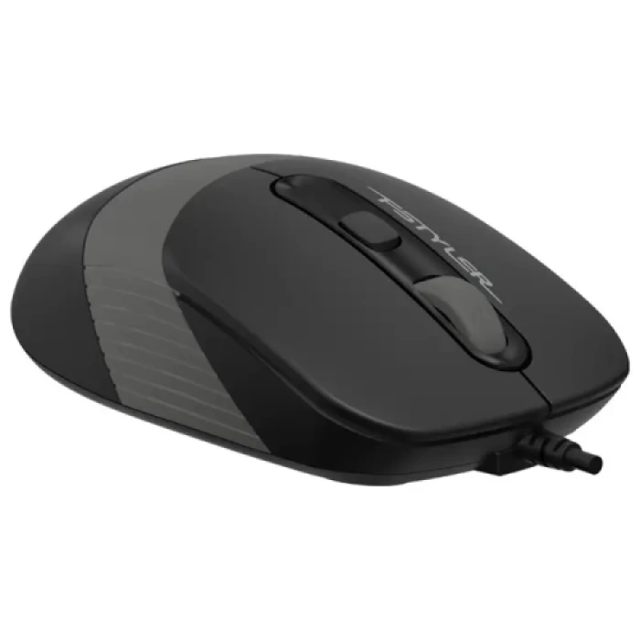 A4 TECH FM10, Siyah-Gri, V-Track, 1600dpi, 4 Buton, Usb Kablolu, Optik Mouse