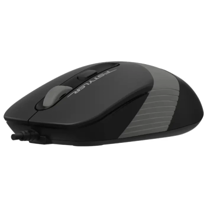 A4 TECH FM10, Siyah-Gri, V-Track, 1600dpi, 4 Buton, Usb Kablolu, Optik Mouse