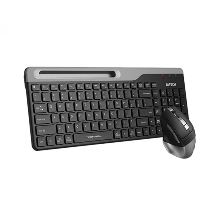 A4 Tech Fstyler Fb2535c Gri Bluetooth+2.4g Nano Fn Multimedya Klavye Şarjlı Mouse Set