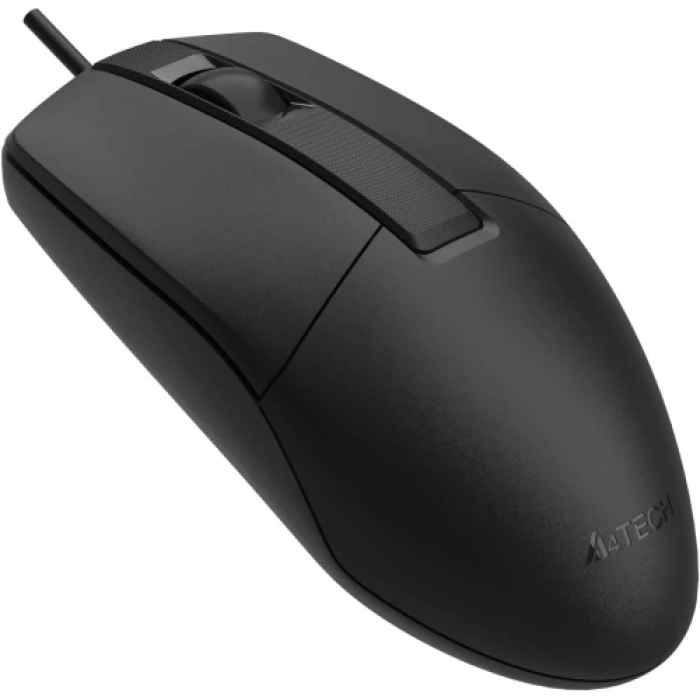 A4 TECH OP-330S, Siyah, Silent, V-Track, 1200dpi, 3 Buton, Usb Kablolu, Optik Mouse