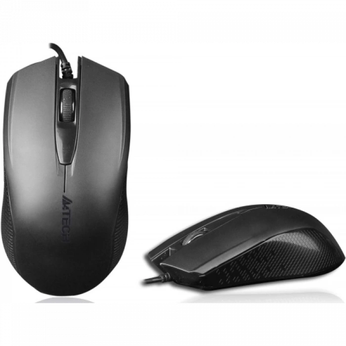A4 TECH OP-760, Siyah, V-Track, 1000dpi, 3 Buton, Usb Kablolu, Optik Mouse