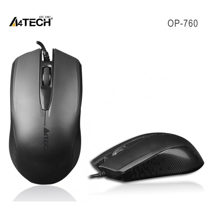 A4 Tech Op-760 Usb Siyah V-Track 1000 Dpı Mouse