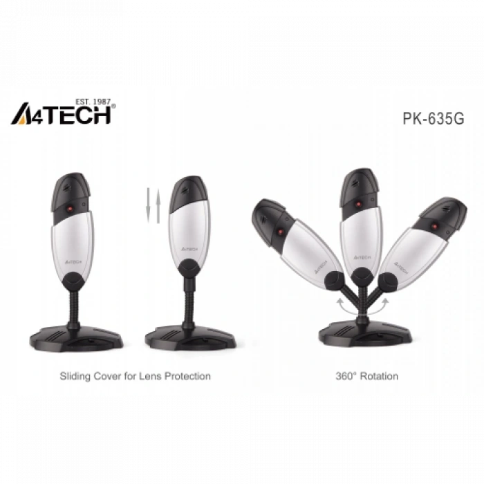 A4 TECH PK-635G 480P Dahili Mikrofonlu USB WEBCAM