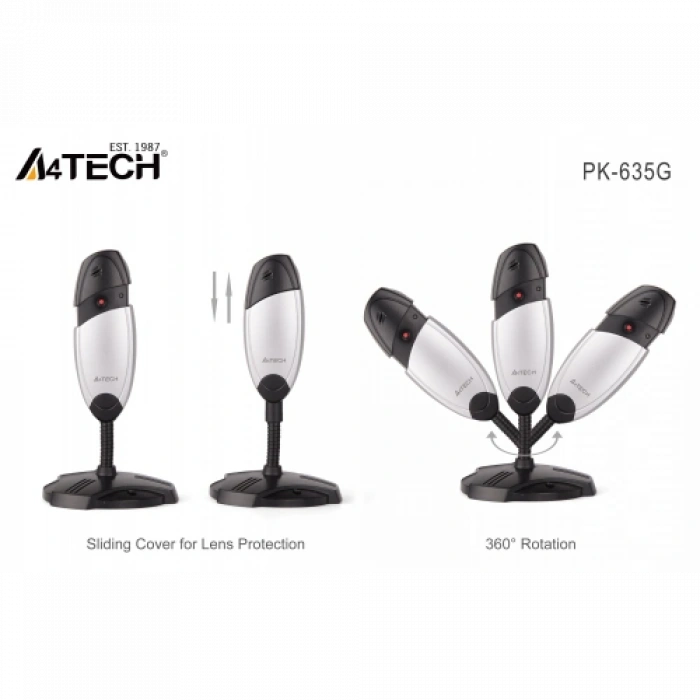 A4 Tech Pk-635g 480p Dahili Mikrofonlu Usb Webcam