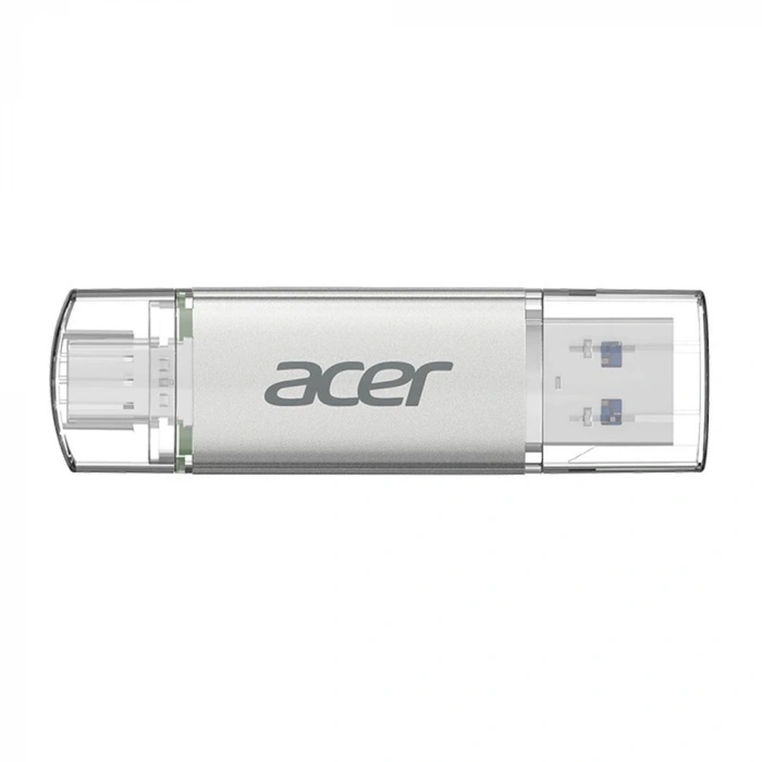 Acer 64gb Usb 3.2 Ut300-64gb Usb-a+usb-c Çift Taraflı Metal Flash Bellek
