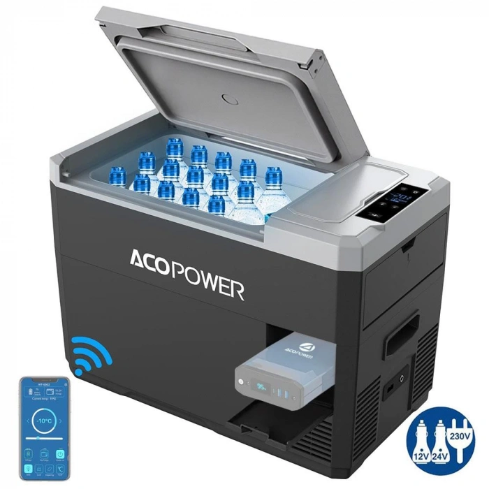 Acopower V28 12/24/220volt 28litre Kompresörlü Outdoor Oto Buzdolabı (akü Dahil Değildir)