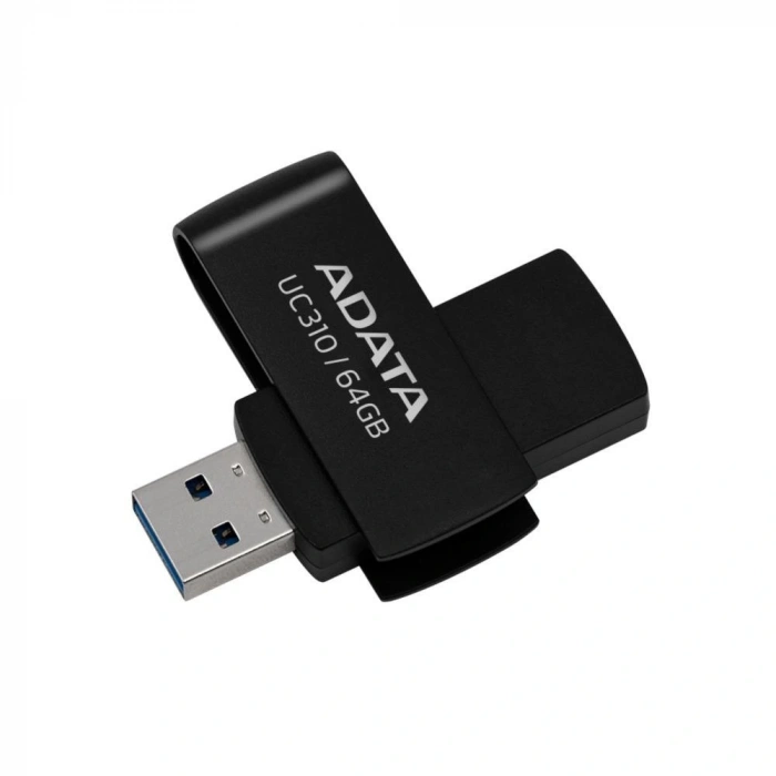 Adata Uc310-64gb 64gb Usb3.2 Gen1 Black Flash Bellek
