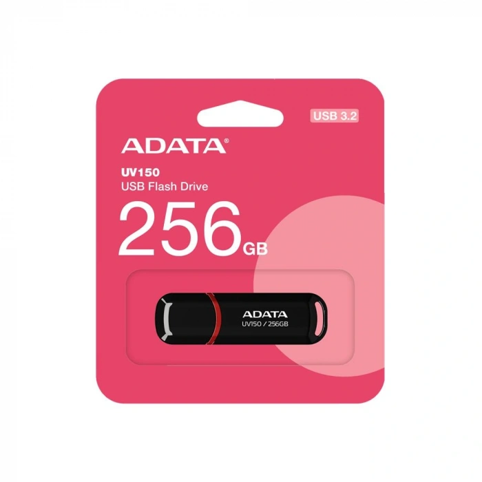 Adata Uv150-256gb Usb3.2 Gen1 Black Flash Bellek
