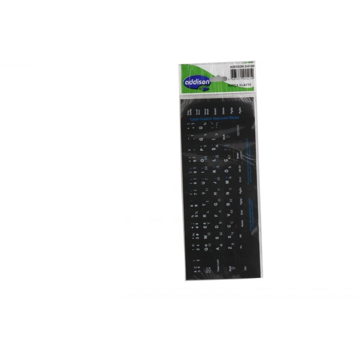 Addison 300169 Rusça q Siyahklavye Stıker