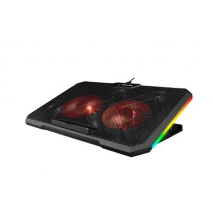 Addison Rampage Ad-rc12 Claw Siyah 2 Fan 2 Usb Rgb Işıklı 15-17 Notebook Soğutucu Stand