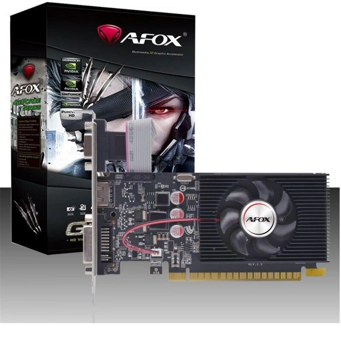 Afox Geforce Gt240 1gb Ddr3 128bit Af240-1024d3l2-v2 Dvı Hdmı Vga Lp Single Fan Ekran Kartı
