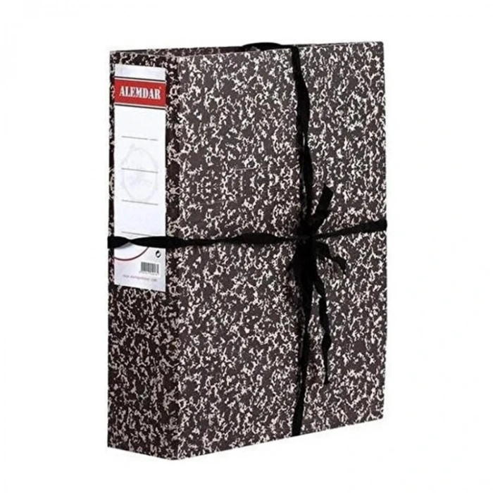 Alemdar Bağlı Klasör İpli Karton Geniş Dmo 34 Cm Siyah