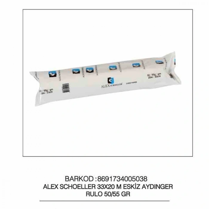 Alex Schoeller Aydınger Rulo Eskiz 50/55 Gr 20x33