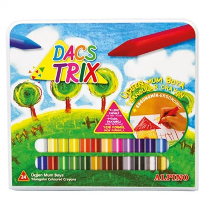 Alpino Mum Pastel Boya Dacstrix Çantalı Üçgen 24 Renk Da000127