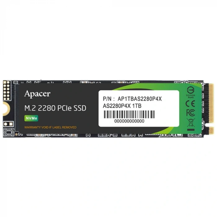Apacer 1tb As2280p4x 2100-1700mb-s Nvme Pcıe M.2 Ssd Disk (ap1tbas2280p4x-1)