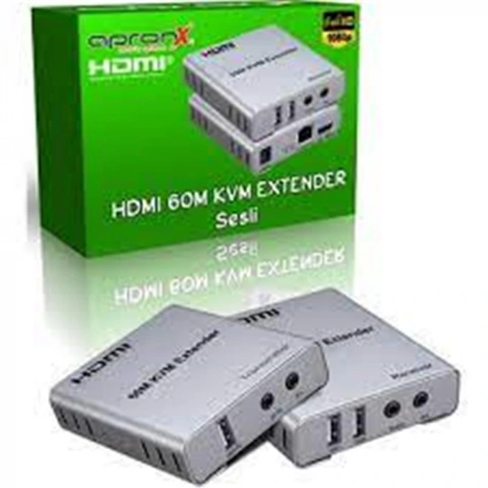 Apronx Apx-120m Cat5e-cat6 120 Metre 4k Kvm Hdmı Extender