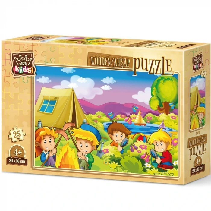 Art Puzzle 25 Parça Meraklı Kampçılar 5872
