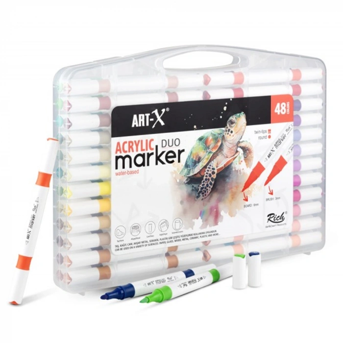 Art-x Acrylic Marker Duo 48 Li Set 18053