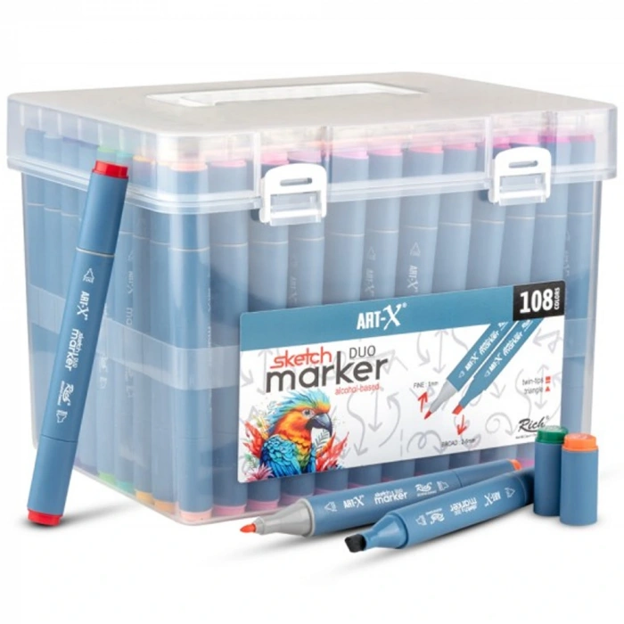 Art-x Sketch Marker Duo 108 Li Set 18052