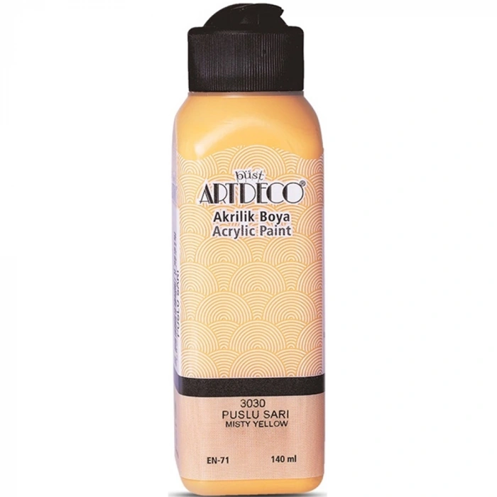 Artdeco Akrilik Boya 140 Ml Puslu Sarı 070r-3030