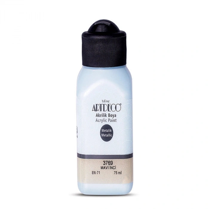 Artdeco Akrilik Boya Metalik 75 Ml Mavi İnci 3769