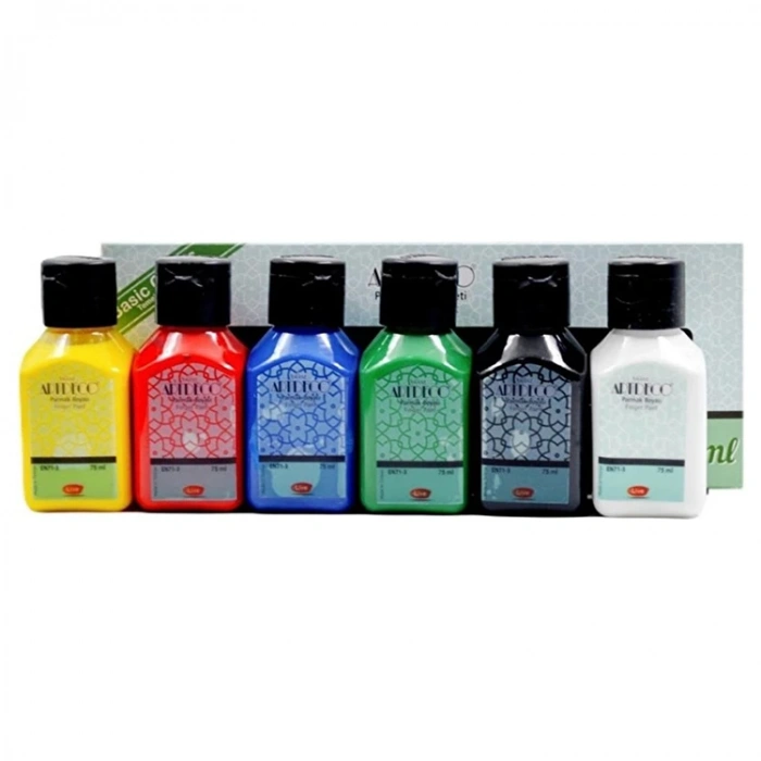 Artdeco Kids Parmak Boyası 6x50 Ml Temel Renkler
