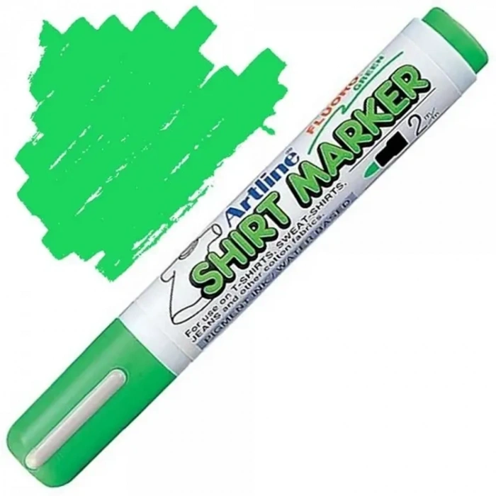Artline Shirt Marker 2.0 mm Yeşil Tişört ve Kumaş Boyama Kalemi