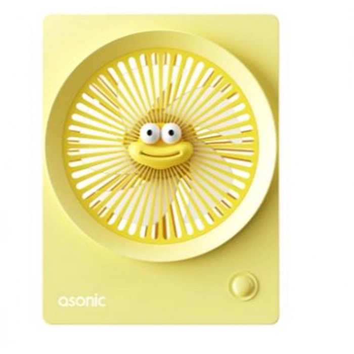 Asonic Afn23 Sarı 500mah 3 Hız Kademeli Masaüstü Usb Fan