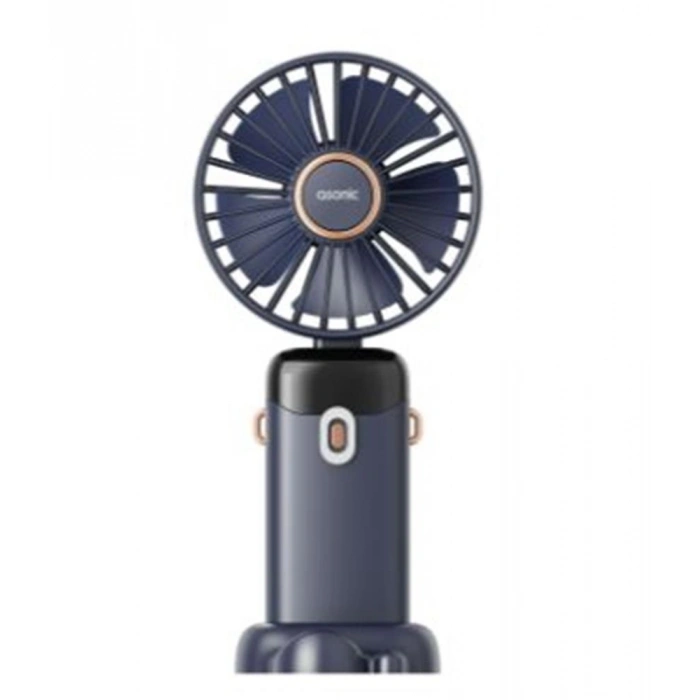 Asonic Afn28 Lacivert 500mah 3 Kademe Dijital Göstergeli Katlanabilir Mini Usb Fan