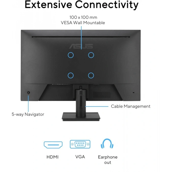 Asus 27 Va279hg Ips 1920x1080 1ms 120hz 300cd Vesa 3yıl Monitör