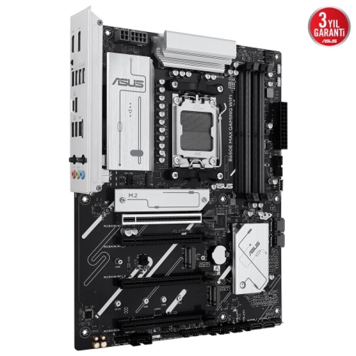 ASUS B650E MAX GAMING WIFI, 4xDDR5, 3xM.2, DP, HDMI, Type-C, Wi-Fi 6E, Bluetooth v5.3, AM5 Soket Gaming Anakart