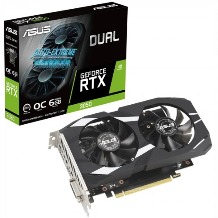 Asus Dual-rtx3050-o6g, 6gb, Gddr6, 96bit, 1xhdmı, 1xdp, 1xdvı Gamıng Ekran Kartı