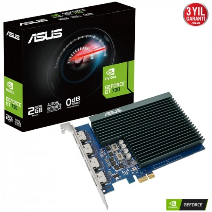 Asus Gt730-4h-sl-2gd5, 2gb, Gddr5, 64bit, 4xhdmı Ekran Kartı