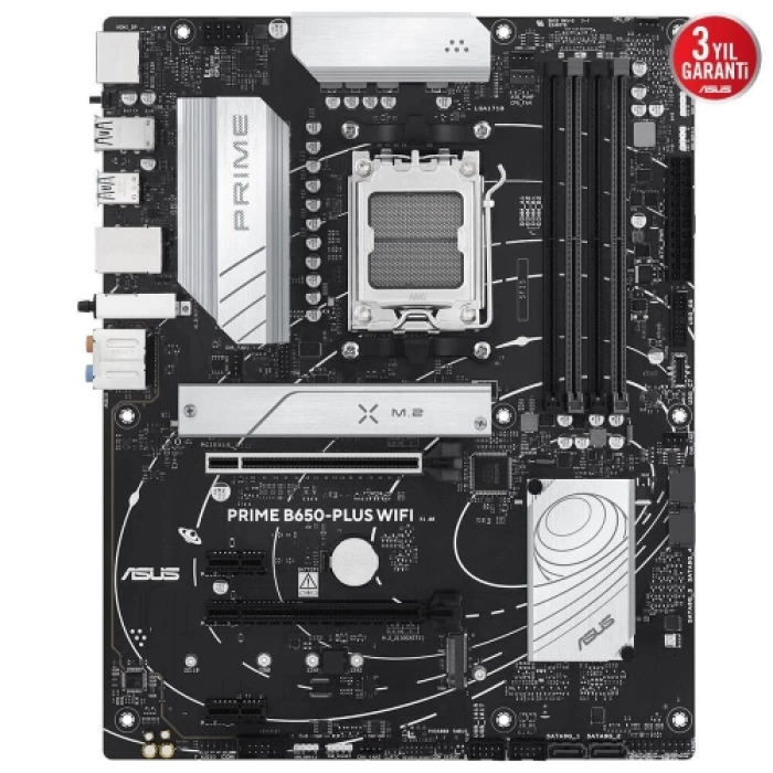ASUS PRIME B650-PLUS WIFI, 4xDDR5, 2xM.2,  HDMI, DP, Type-C, AM5 Soket GAMING Anakart