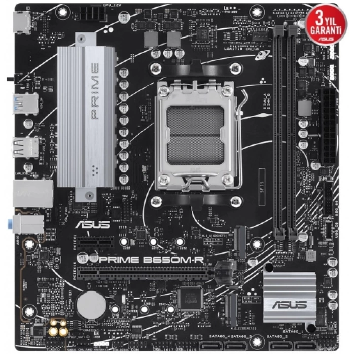 ASUS PRIME B650M-R, 2xDDR5, 2x M.2, HDMI, AM5 Soket Anakart