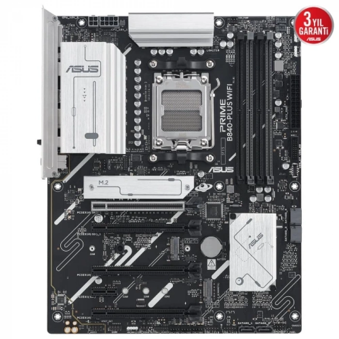ASUS PRIME B840-PLUS WIFI, 4xDDR5, 3x M.2, HDMI, DP, Type-C, WI-FI 6E, Bluetooth 5.3, AM5 Soket GAMING Anakart