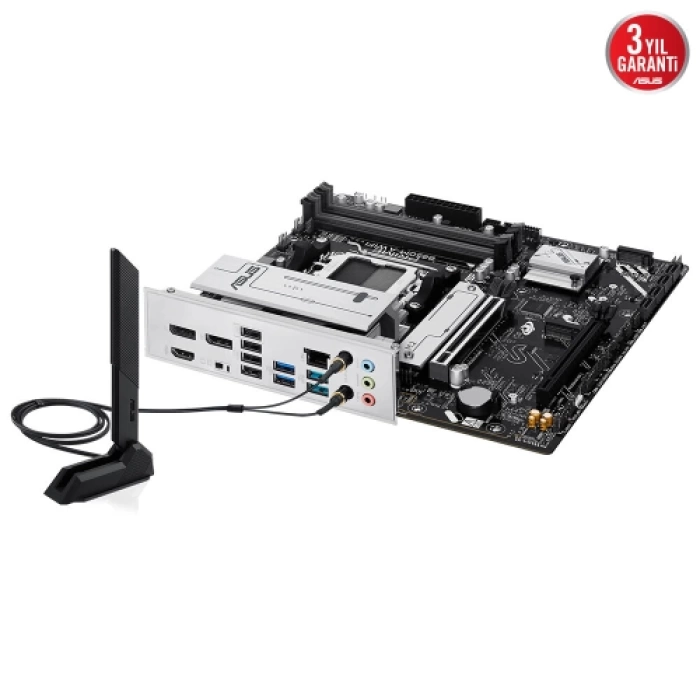 ASUS PRIME B850M-A WIFI, 4xDDR5, 3xM.2, 2xDP, HDMI, Type-C, Wi-Fi 6, Bluetooth 5.3, AM5 Soket Anakart