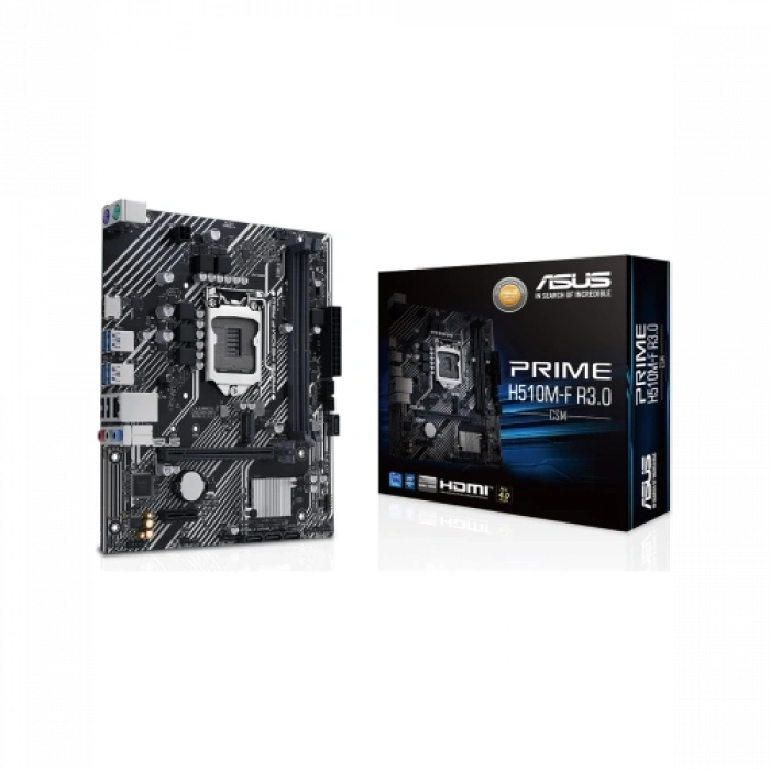 Asus Prıme H510m-f R3.0-csm, 2xddr4, M.2, Hdmı, 10-11.nesil, Lga1200 Soket, Anakart