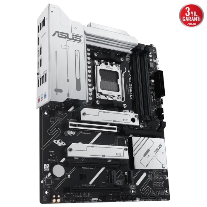 ASUS PRIME X870-P, 4xDDR5, 4xM.2, HDMI, DP, Type-C, AM5 Soket GAMING Anakart