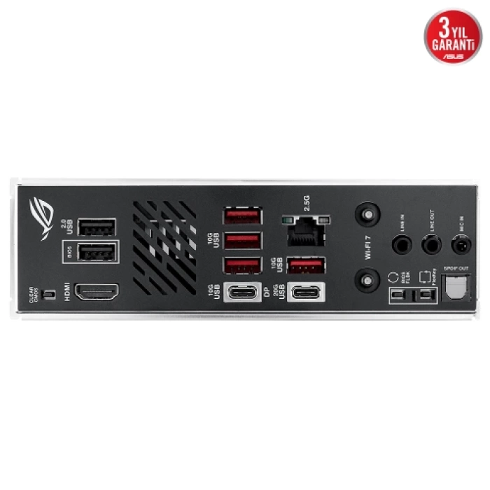 ASUS ROG STRIX B850-I GAMING WIFI, 2xDDR5, 2xM.2, HDMI, DP, Type-C, Wi-Fi 7, Bluetooth v5.4, Mini ITX, AM5 Soket GAMING Anakart