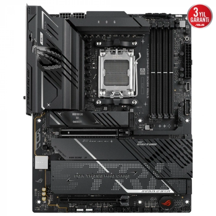 Asus Rog Strıx X870e-h Gamıng Wıfı7, 4xddr5, 4xm.2, Dp, Hdmı, Type-c, Pcıe 5.0, Wi-fi 7, Bluetooth V5.4, Am5 Soket Gamıng Anakart