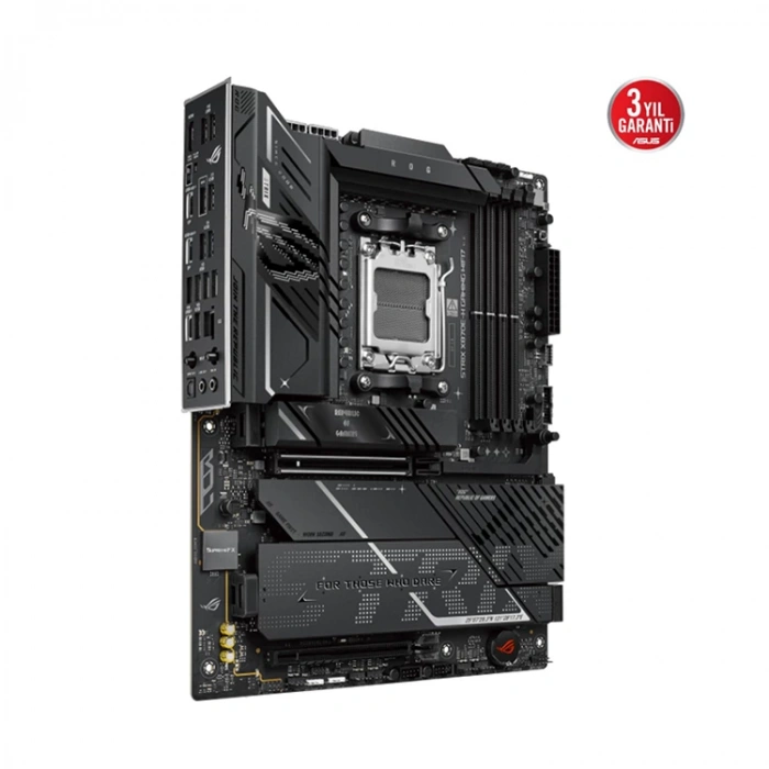 ASUS ROG STRIX X870E-H GAMING WIFI7, 4xDDR5, 4xM.2, DP, HDMI, Type-C, PCIe 5.0, Wi-Fi 7, Bluetooth v5.4, AM5 Soket GAMING Anakart