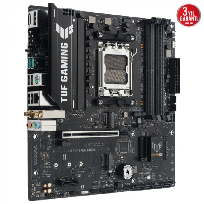ASUS TUF GAMING A620AM-PLUS WIFI, 4xDDR5, 2x M.2, HDMI, 2xDP, Wi-Fi 6, Bluetooth v5.3, AM5 Soket GAMING Anakart