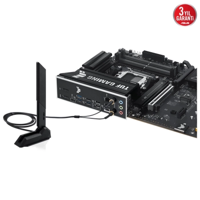 ASUS TUF GAMING B650E-E WIFI, 4xDDR5, 3xM.2, DP, HDMI, Type-C, Wi-Fi 6E, Bluetooth v5.3, AM5 Soket Gaming Anakart