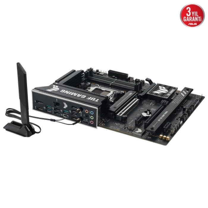 ASUS TUF GAMING B650E-PLUS WIFI, 4xDDR5, 3xM.2, DP, HDMI, Type-C, Wi-Fi 6E, Bluetooth v5.3, AM5 Soket Gaming Anakart
