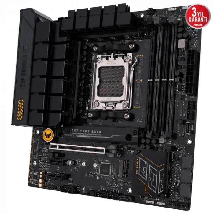 ASUS TUF GAMING B650M-E WIFI, 4xDDR5, 2x M.2, HDMI, DP, Type-C, Wi-Fi 6, Bluetooth v5.2, AM5 Soket GAMING Anakart