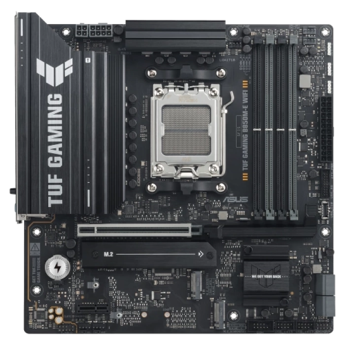 ASUS TUF GAMING B850M-E WIFI, 4xDDR5, 3x M.2, HDMI, DP, Type-C, Wi-Fi 6E, Bluetooth v5.3, AM5 Soket GAMING Anakart