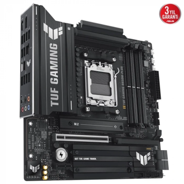 ASUS TUF GAMING B850M-PLUS, 4xDDR5, 3x M.2, HDMI, DP, Type-C, AM5 Soket GAMING Anakart