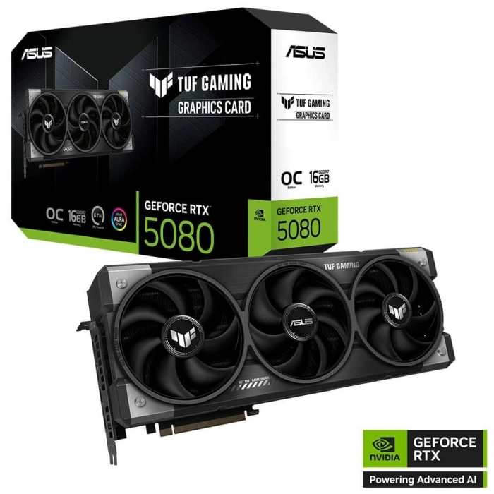 Asus Tuf Gaming Rtx5080 Oc Tuf-rtx5080-o16g-gamıng 16gb Gddr7 256 Bit Dlss 4 Gaming Ekran Kartı